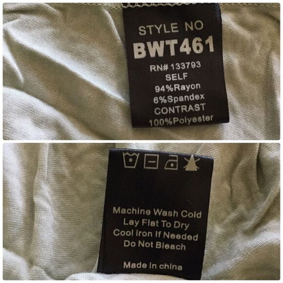 Sleeveless woven top in Desert Sage with Lace Accents - Picture 8 of 8